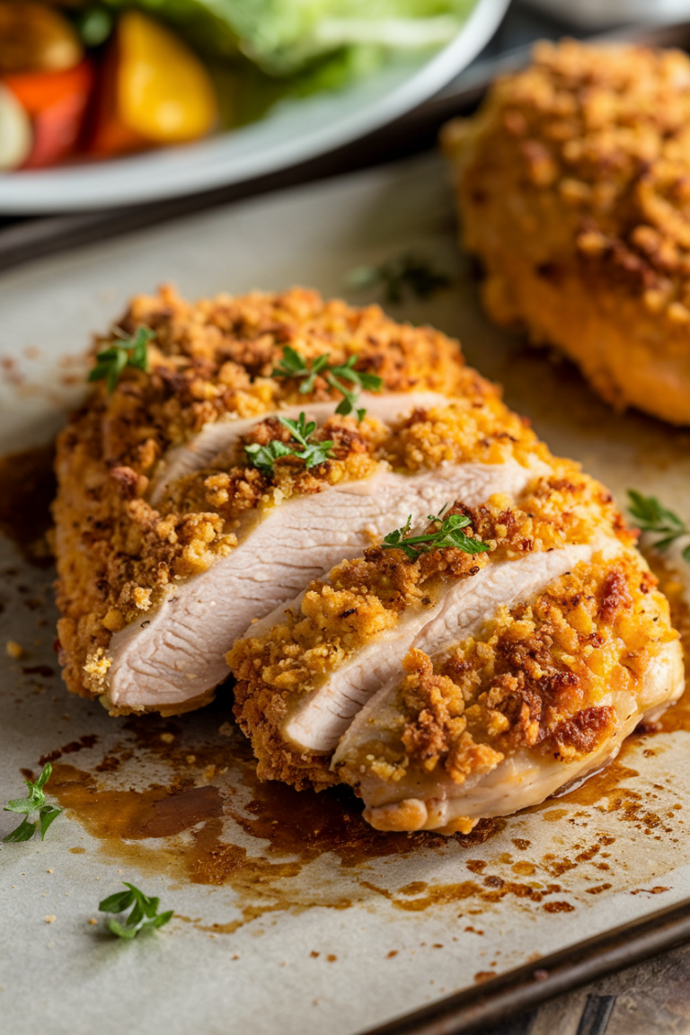 Gluten Free Oven-Baked Parmesan-Crusted Chicken: Crispy, Juicy, and Packed with Flavor