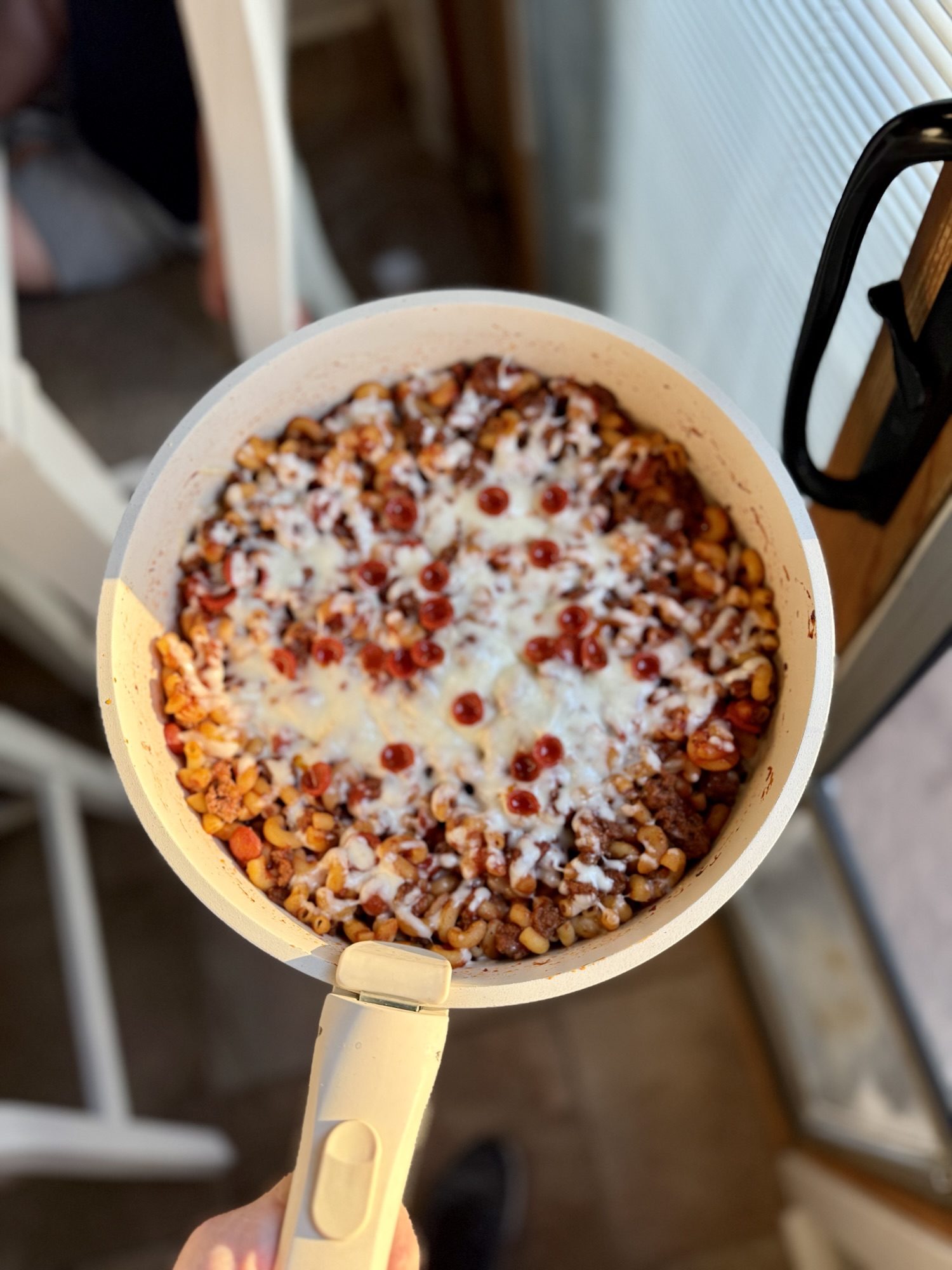 High Protein Pizza Pasta Bake